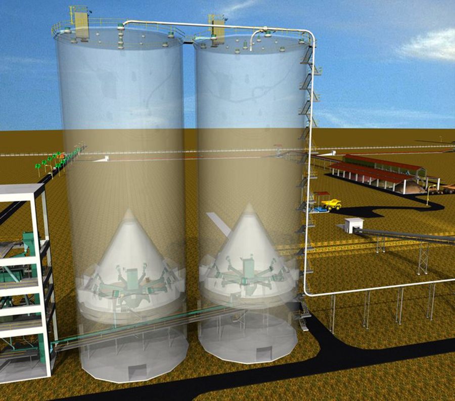 均化庫(kù)與水泥庫(kù)